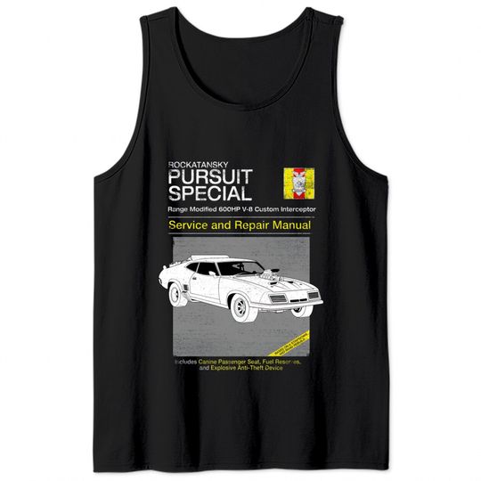 V-8 Interceptor Service and Repair - Mad Max - Tank Tops
