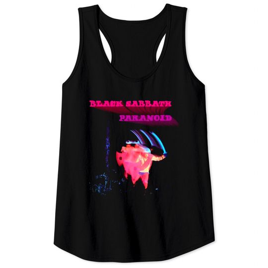 Black Sabbath Paranoid Ozzy Osbourne Tony Iommi Tee Tank Tops