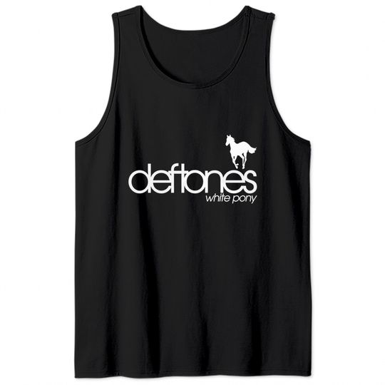 Deftone White Pony Tank Tops