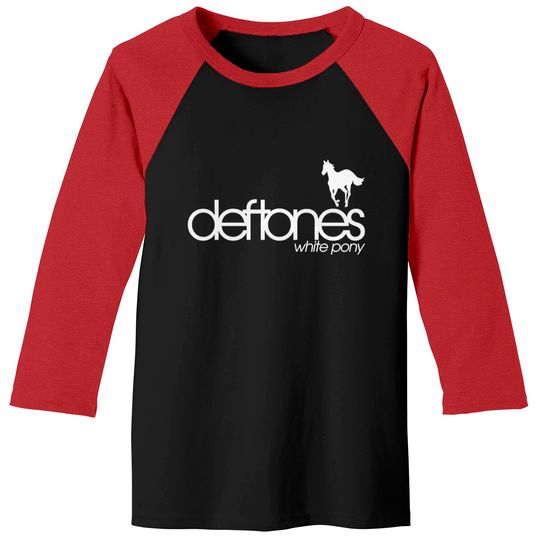 Deftone White Pony Baseball Tees