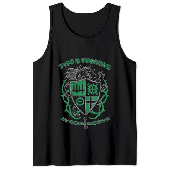 Type O Negative Unisex Tank Tops: Wolf Crest
