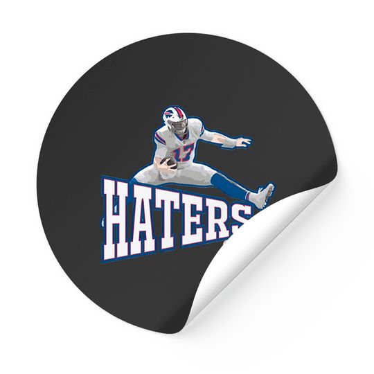 Josh Allen Jumping Over The Haters Sticker