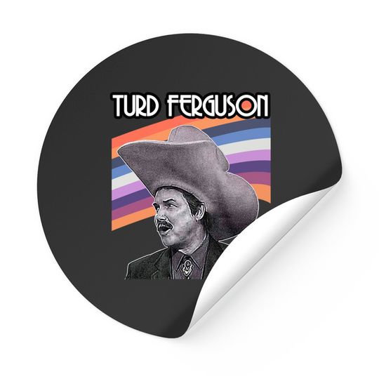 Turd Ferguson Celebrity Jeopardy Retro Sticker