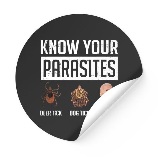 Know Your Parasites Deer Tick Dog Tick Luna Tick Sticker