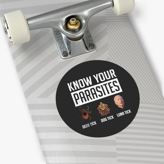 Know Your Parasites Deer Tick Dog Tick Luna Tick Sticker