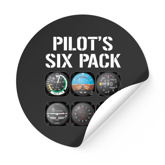 Pilot's Six Pack Sticker