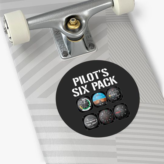 Pilot's Six Pack Sticker