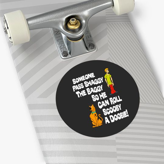 New Scooby Doo Pass Shaggy The Baggy Sticker Funny