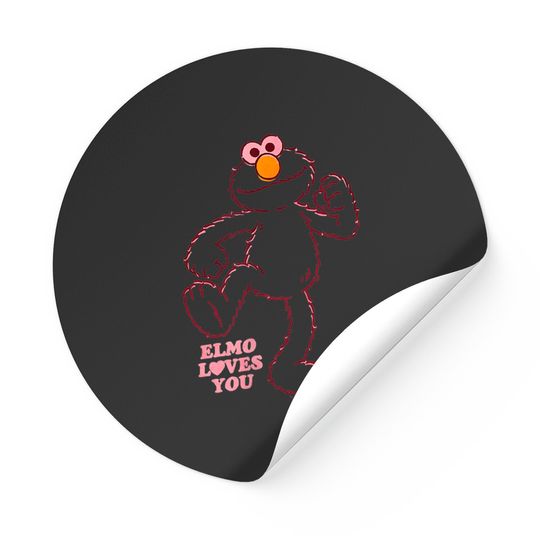 Elmo Sticker Sesame Street Elmo Loves You