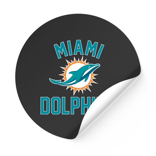 Miami Dolphins Football Sticker