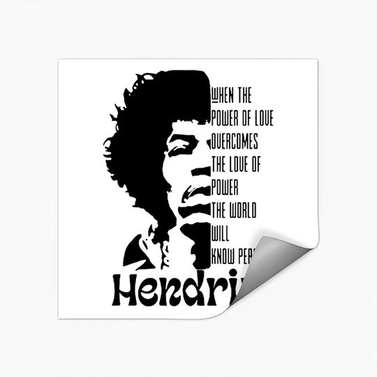 Jimi Hendrix Quote Sticker