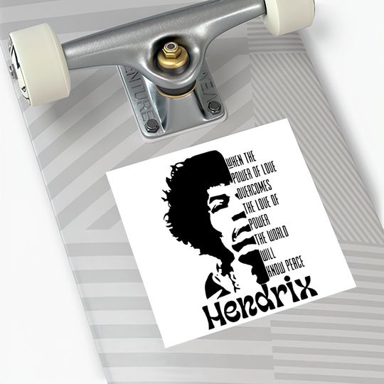 Jimi Hendrix Quote Sticker