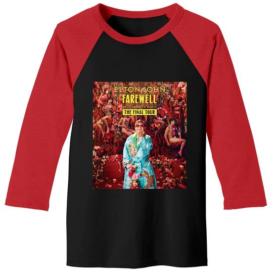 Elton John Farewell Yellow Brick Road The Final Tour 2022 Baseball Tees