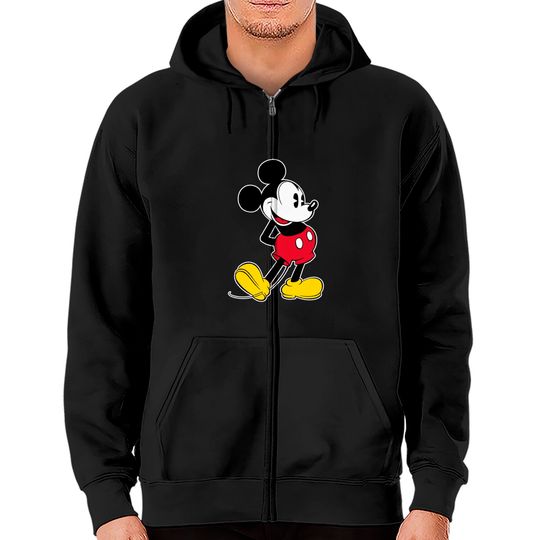 Disney Mickey Mouse Classic Pose Zip Hoodies