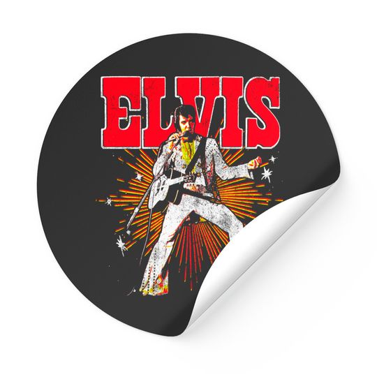 Elvis Presley Official Retro Sticker