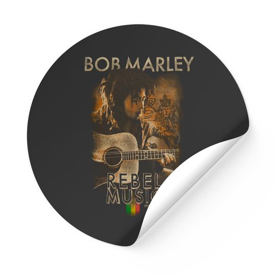 Bob Marley Rebel Music Sticker