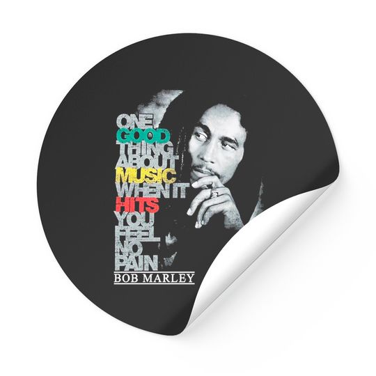 Bob Marley Good Music Hits Sticker