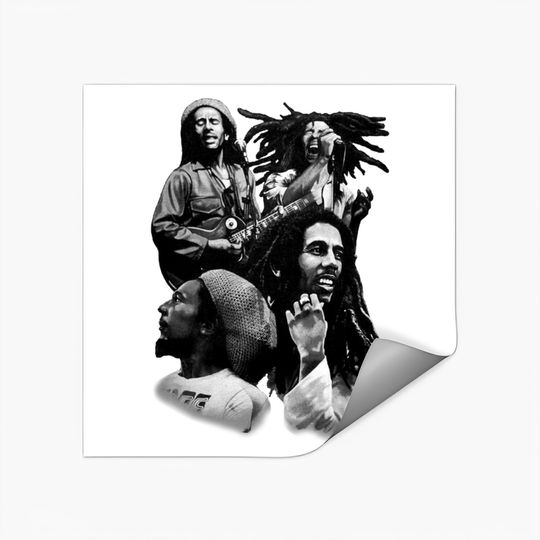 Bob Marley Quad Photo Sticker