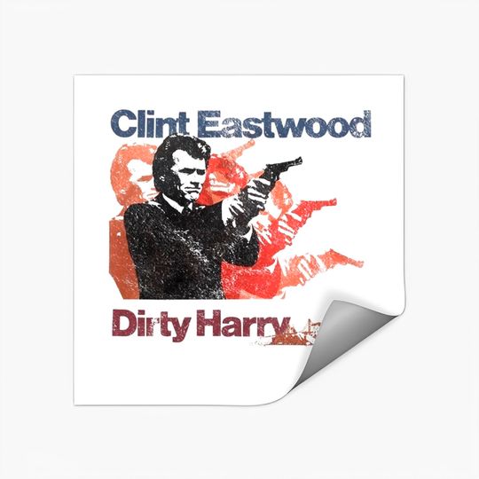 Sticker Clint Eastwood Dirty Harry Cult Movie Retro Vintage