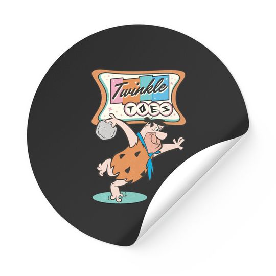The Flintstones Twinkle Toes Fred Flintstone Bowling Alley Sticker