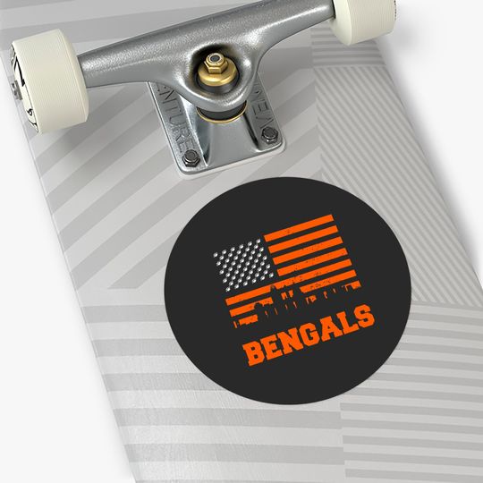 Bengals - Bengals Flag American - Bengals Football  Active Sticker