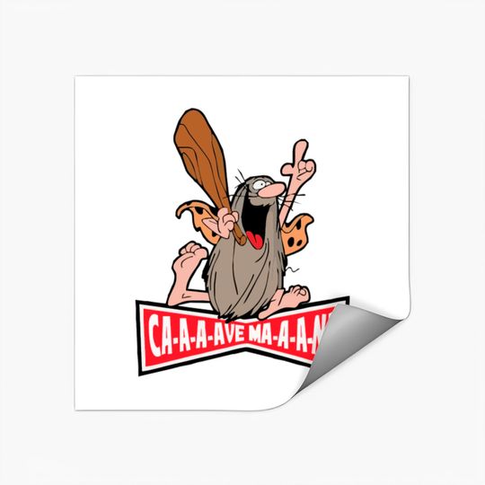 Captain Caveman Sticker
