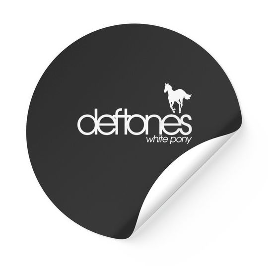 Deftone White Pony Sticker