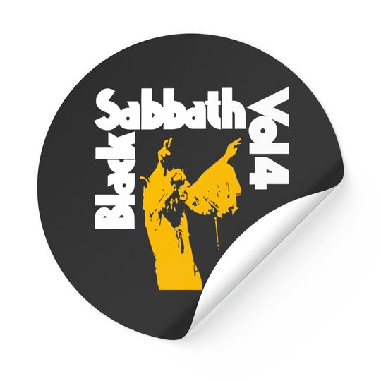 Black Sabbath Vol. 4 Vintage Coal Sticker