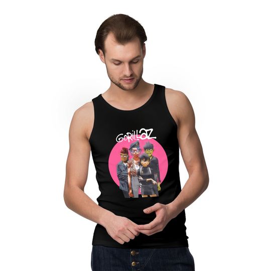 Hot Topic Gorillaz Humanz Group Tank Tops