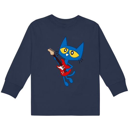 Music ! - Pete The Cat -  Kids Long Sleeve T-Shirts