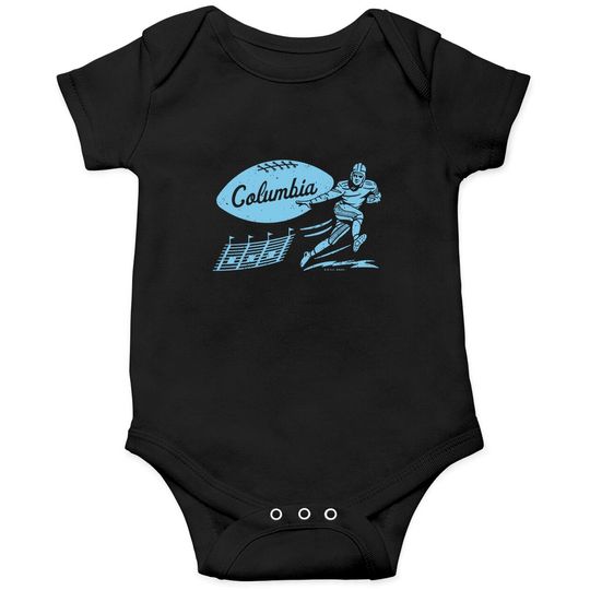 Vintage College Football - Columbia Lions (Blue Columbia Wordmark) - Columbia University - Onesie