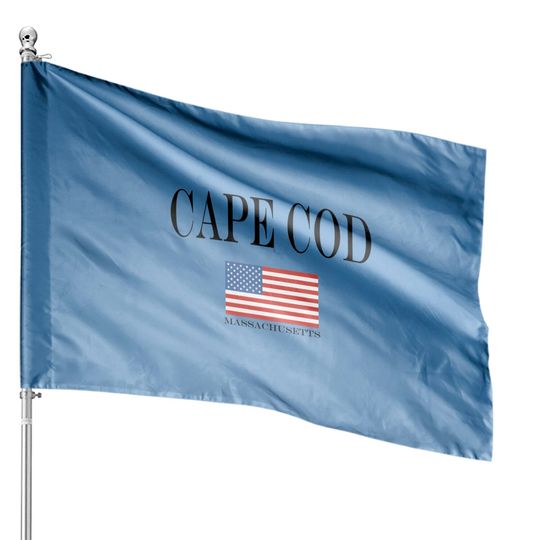 Cape Cod Unisex House Flags | Vintage Style Cape Cod American Flag Crewneck House Flags