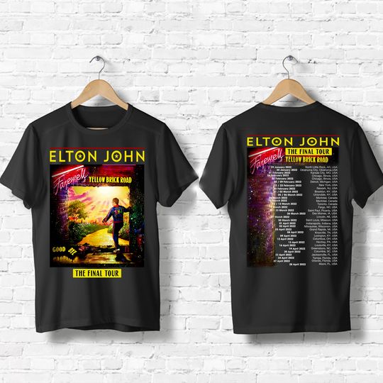 Elton John Farewell Yellow Brick Road The Final Tour 2022 T-Shirt