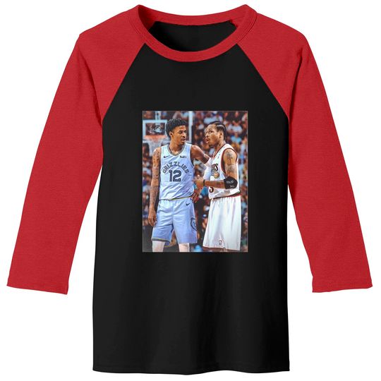 Ja Morant and Allen Iverson Classic Baseball Tees