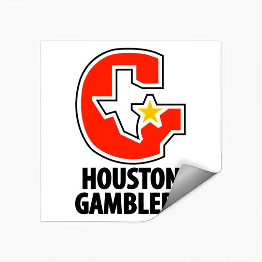 DEFUNCT - HOUSTON GAMBLERS - Houston - Stickers