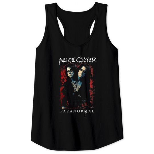 Alice Cooper Paranormal Splatter Logo Adult Tank Tops