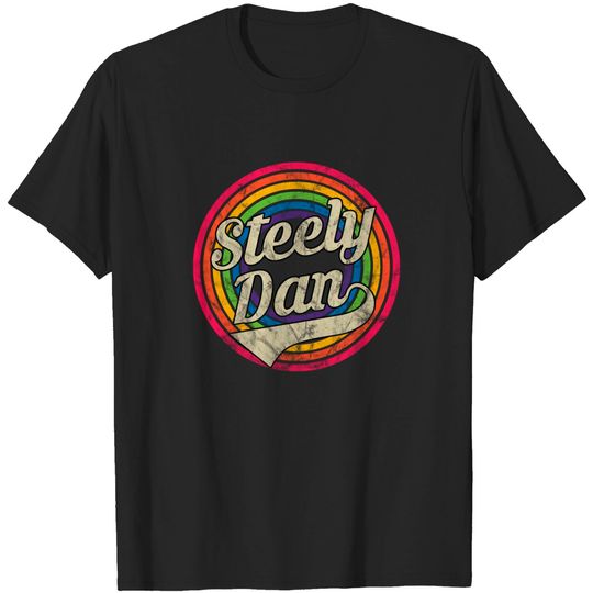 Steely Dan - Retro Rainbow Faded-Style - Steely Dan - T-Shirt