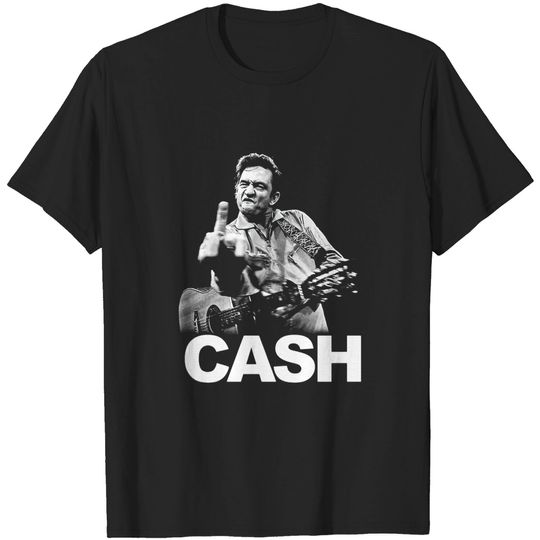 Johnny Cash Middle Finger - Johny Cash - T-Shirt