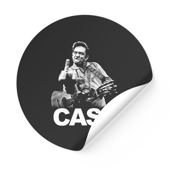 Johnny Cash Middle Finger - Johny Cash - Stickers