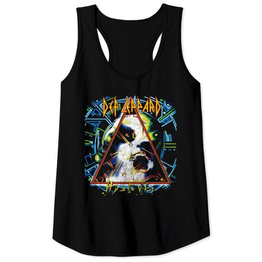 Def Leppard Hysteria 80s Rock Album Tank Tops & Stickers