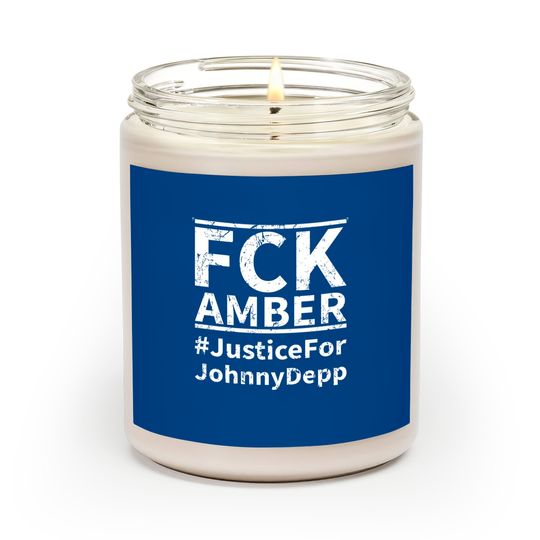 Justice For Johnny Depp FCK Amber Classic Scented Candles