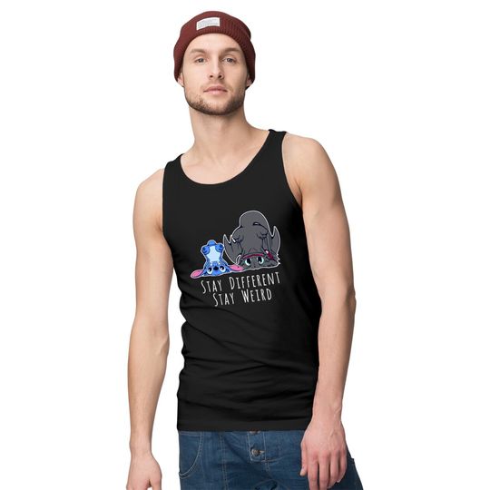 Stay Different Stay Weird Toothless And Stitch Tank Tops