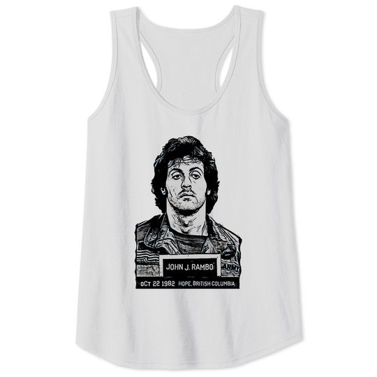 Discover rambo - mugshot - Rambo - Tank Tops