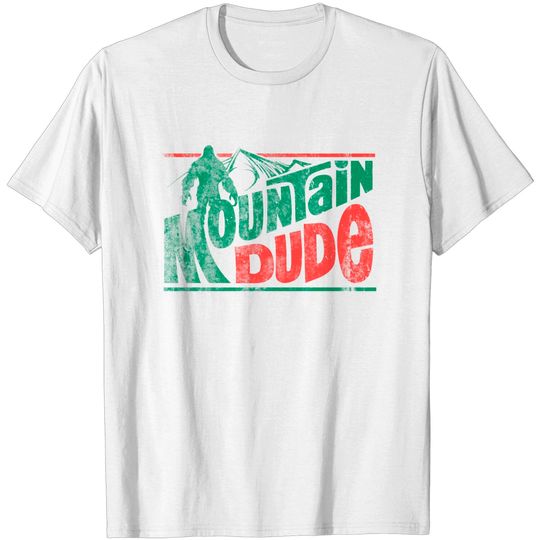 Mountain Dude, distressed - Sasquatch - T-Shirt