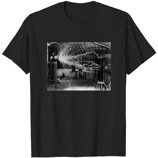 Nikola Tesla - Bolts Of Electricity - Tesla - T-Shirt