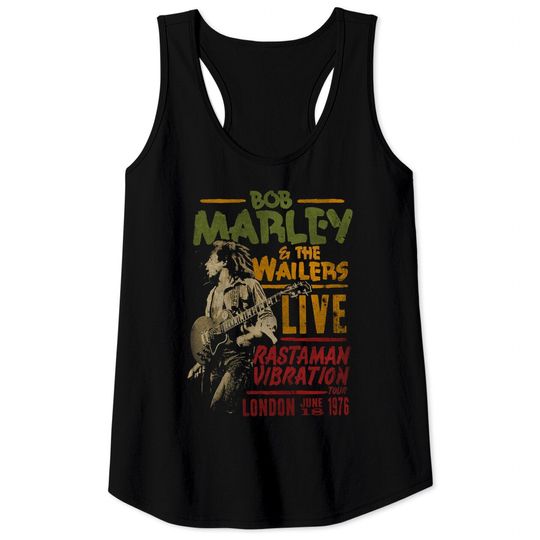 BOB MARLEY RASTAMAN VIBRATION TOUR 1976 Tank Tops