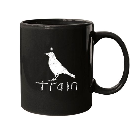 Train Rock Band White Crow Logo Adult Short Sleeve Mugs Graphic Mug