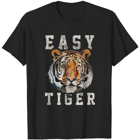 Easy Tiger distressed casual-chic graphic for women T-Shirts
