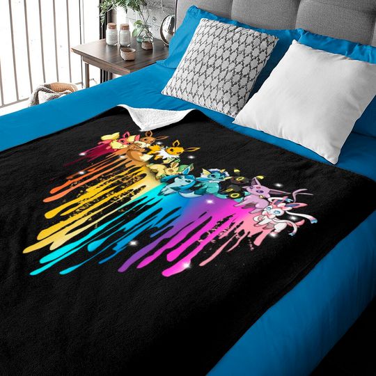 PKM Eevee Evolution Baby Blankets