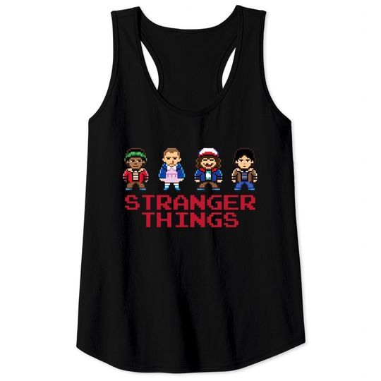 Stranger Things Pixel Characters 2 - Stranger Things - Tank Tops